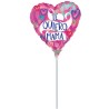 Globo foil mini con palo Felicidades I Ducaval I Envíos 24/48 horas