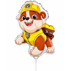 Globo Foil Mini Rubble Patrulla Canina para Cumpleaños| Ducaval | Env