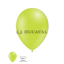 Globos látex verde lima 100u 25cm | Ducaval | Envíos 24/48h