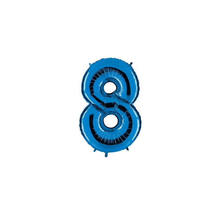 Globo foil número 8 azul | Ducaval | Envías 24/48 horas 