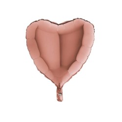 Corazon foil oro rosa 18"| Ducaval | Envías 24/48 horas 