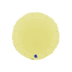 Globo foil amarillo mate 46cm | Ducaval | Envios 24/48 horas 