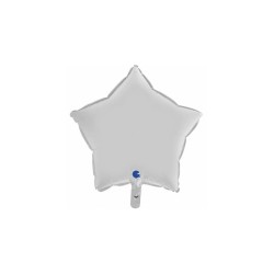 Estrella foil  blanca mate 46cm | Ducaval | Envíos 2224/48 horas