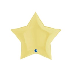 Estrella foil amarillo mate 91cm | Ducaval | Envíos 24/48 horas