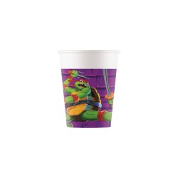 Vasos papel tortugas ninja 200cl 8u | Ducaval | Envíos 24/48 horas