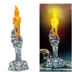 Portavelas calavera con led 15 cm | Ducaval | Envías 24/48 horas 