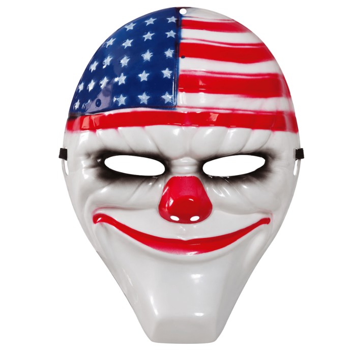 Máscara De Payaso Con Bandera Americana | Ducaval | Envíos 24/48h