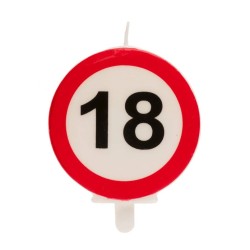 Vela 18 cumpleaños señal prohibido | Ducaval | Envíos 24/48 horas