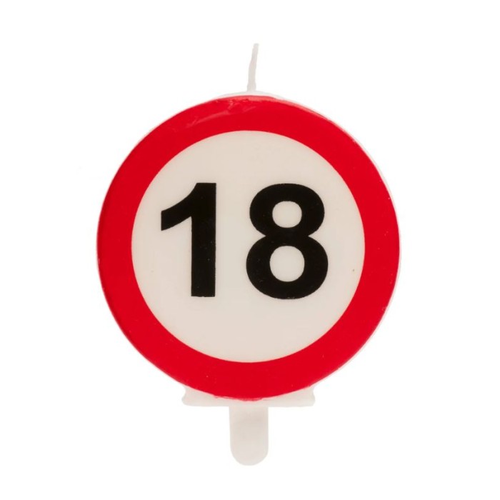 Vela 18 cumpleaños señal prohibido | Ducaval | Envíos 24/48 horas
