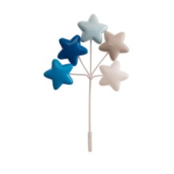 Set plástico estrellas azules 17cm | Ducaval | Envíos 24/48 horas