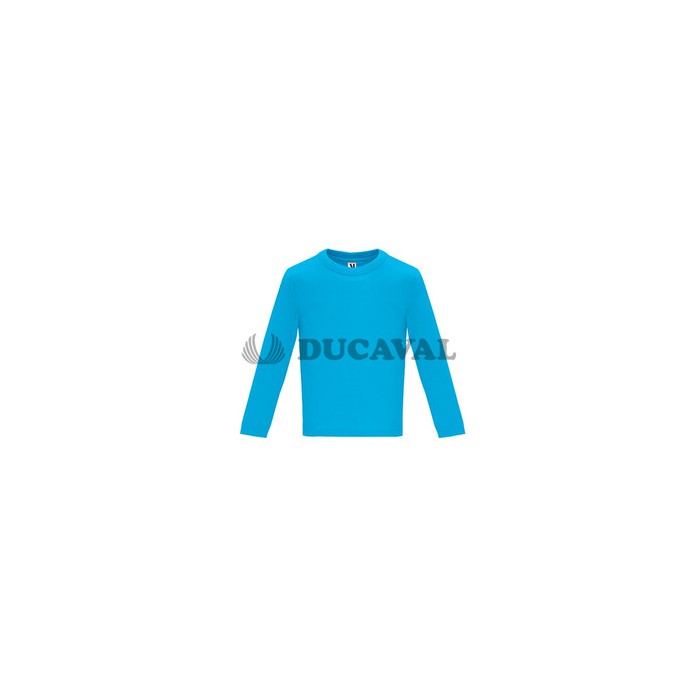 Camiseta manga larga turquesa bebé