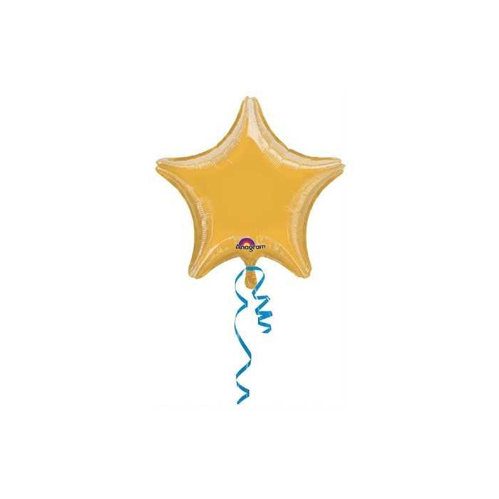 Globo foil estrella oro 19"