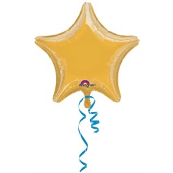 Globo foil estrella oro 19"