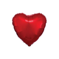 Globo foil corazon rojo metal 45 cm | Ducaval | Envíos 24/48 horas