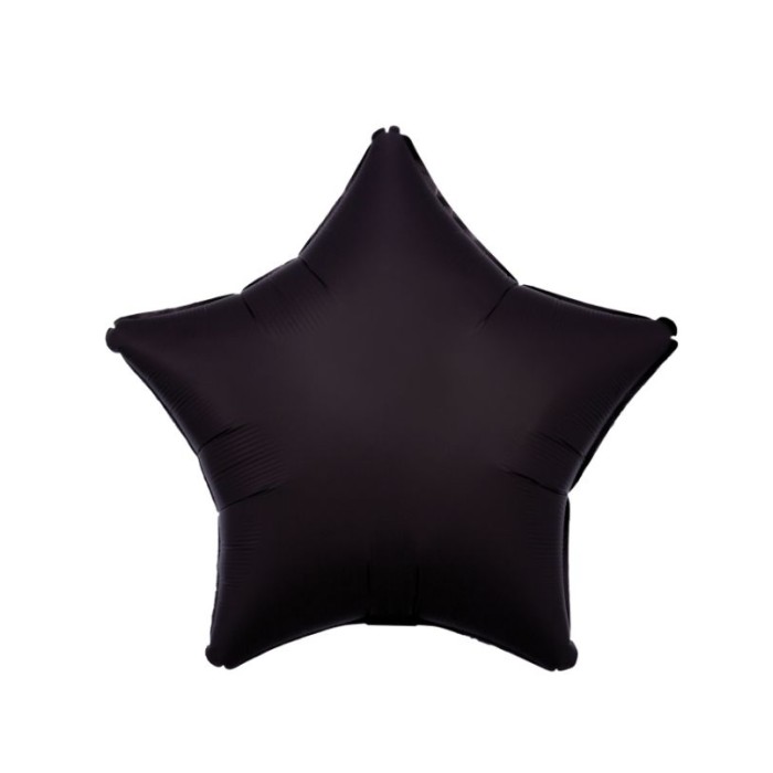 Foil estrella satín negra 48cm | Ducaval | Envíos 24/48 horas