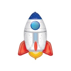 Globo Foil Cohete 43cm | Ducaval | Envías 24/48 horas 