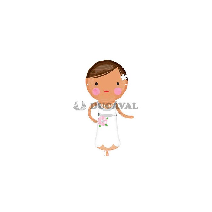 Globo foil figura novia