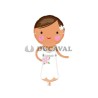 Globo foil figura novia