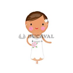 Globo foil figura novia