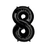 Globo foil número 8 negro | Ducaval | Envías 24/48 horas 