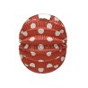 Farol esférico rojo lunar blanco 22cm