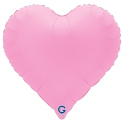 Corazón foil rosa sakura 18"  | Ducaval | Envíos 24/48h