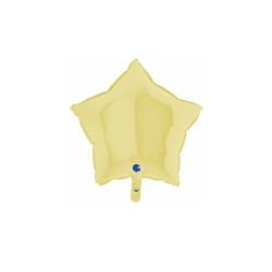 Estrella foil amarillo mate 46cm | Ducaval | Envíos 24/48 horas 