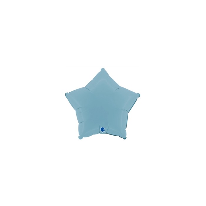 Estrella foil azul mate 46cm | Ducaval | Envíos 24/48h
