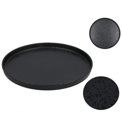 Plato melamina Jerrod negro 28cm | Ducaval | Envías 24/48 horas 