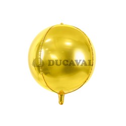 Globo foil balón oro metalizado 40cm  Disfraces Ducaval