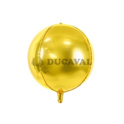 Globo foil balón oro metalizado 40cm  Disfraces Ducaval