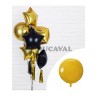 Globo foil balón oro metalizado 40cm  Disfraces Ducaval