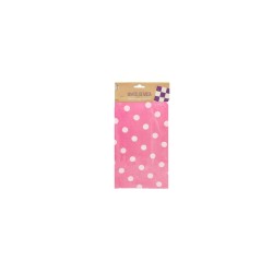   Mantel plástico lunares rosa 132x220 cm  | Ducaval | Envías 24/48 h