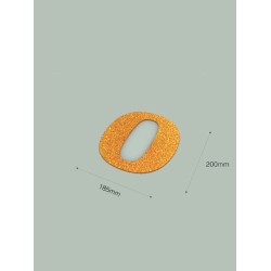 Número 0 con purpurina oro 185 x 200 mm. Ducaval envios 24/48 horas