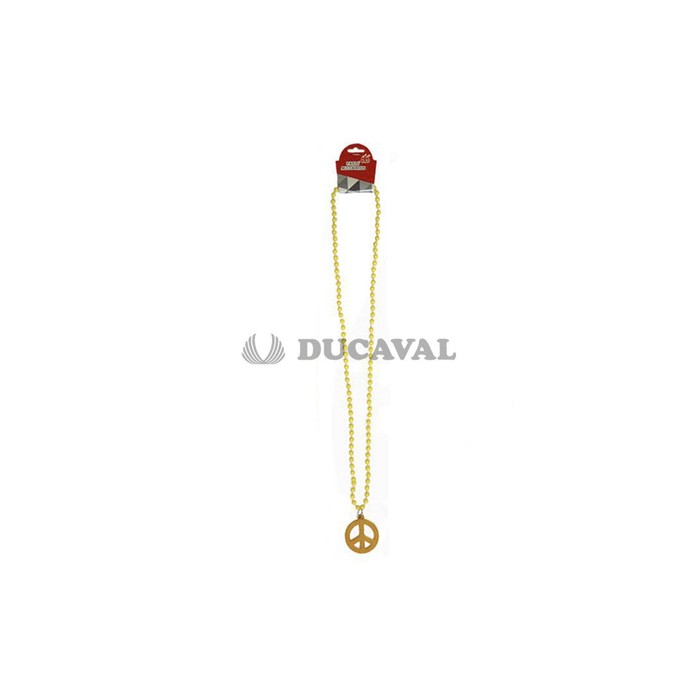 Collar paz amarillo 45cm