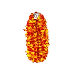 Collar hawaiiano pequeño naranja 6u | Ducaval | Envíos 24/48 horas