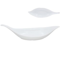 Bol hoja melamina deco 30.5cm blanco | Ducaval | Envías 24/48 horas 