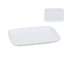 Bandeja melamina blanco 18.5x13cm | Ducaval | Envías 24/48 horas 