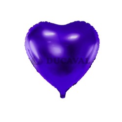 Globo foil corazón violeta 45cm  Disfraes Ducaval