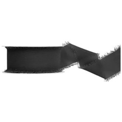 Cinta chiffon negro  40mm 10mts | Ducaval | Envías 24/48 horas 