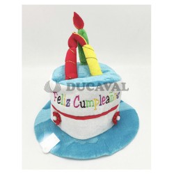 Gorro cumpleaños infantil azul