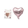 Globos foil corazón rosa 6ud | Ducaval | Envíos 24/48 horas
