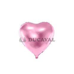 Globo foil brillo corazon rosa 45cm | Ducaval | Envíos 24/48 horas 