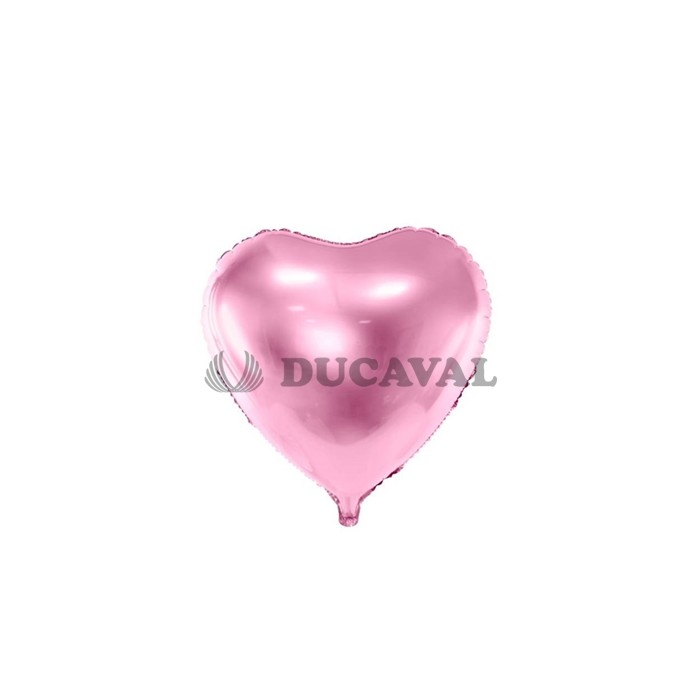 Globo foil brillo corazon rosa 45cm | Ducaval | Envíos 24/48 horas 