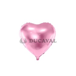Globo foil brillo corazon rosa 45cm | Ducaval | Envíos 24/48 horas 