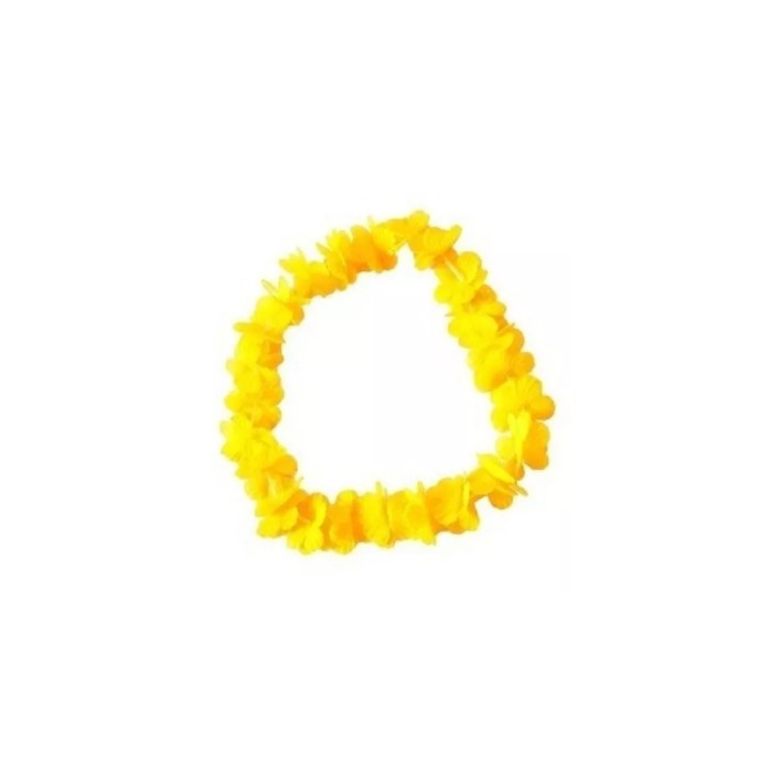Collar hawaiano amarillo pequeño  | Ducaval | Envías 24/48 horas 