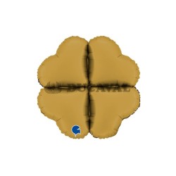 Base corazón foil maxi 24" dorado satinado | Ducaval | Envíos 24/48h