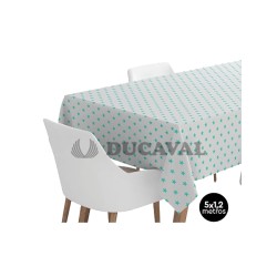 Mantel stars aguamarina 1.20x5mts