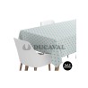 Mantel stars aguamarina 1.20x5mts