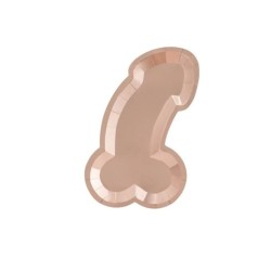 Platos forma pene 15.5x26.5cm 6 unidades | Ducaval | Envíos 24/48 hor